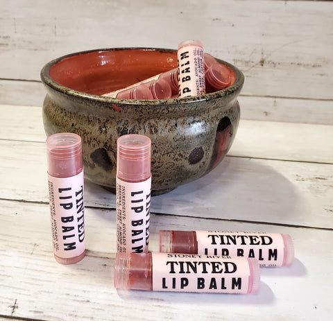 Tinted lip balm and rouge