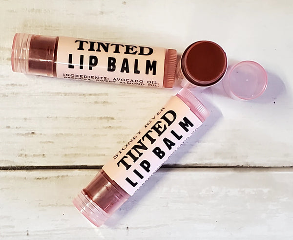 Tinted lip balm and rouge
