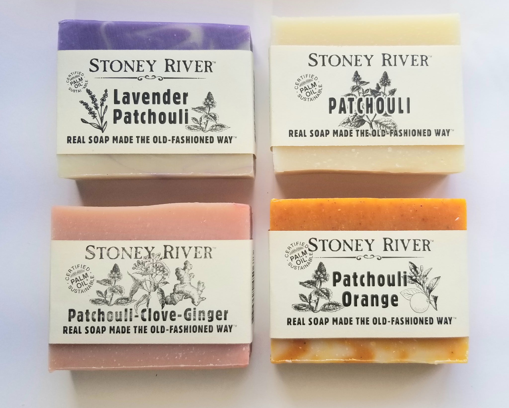 4 patchouli lovers  natural soap bars