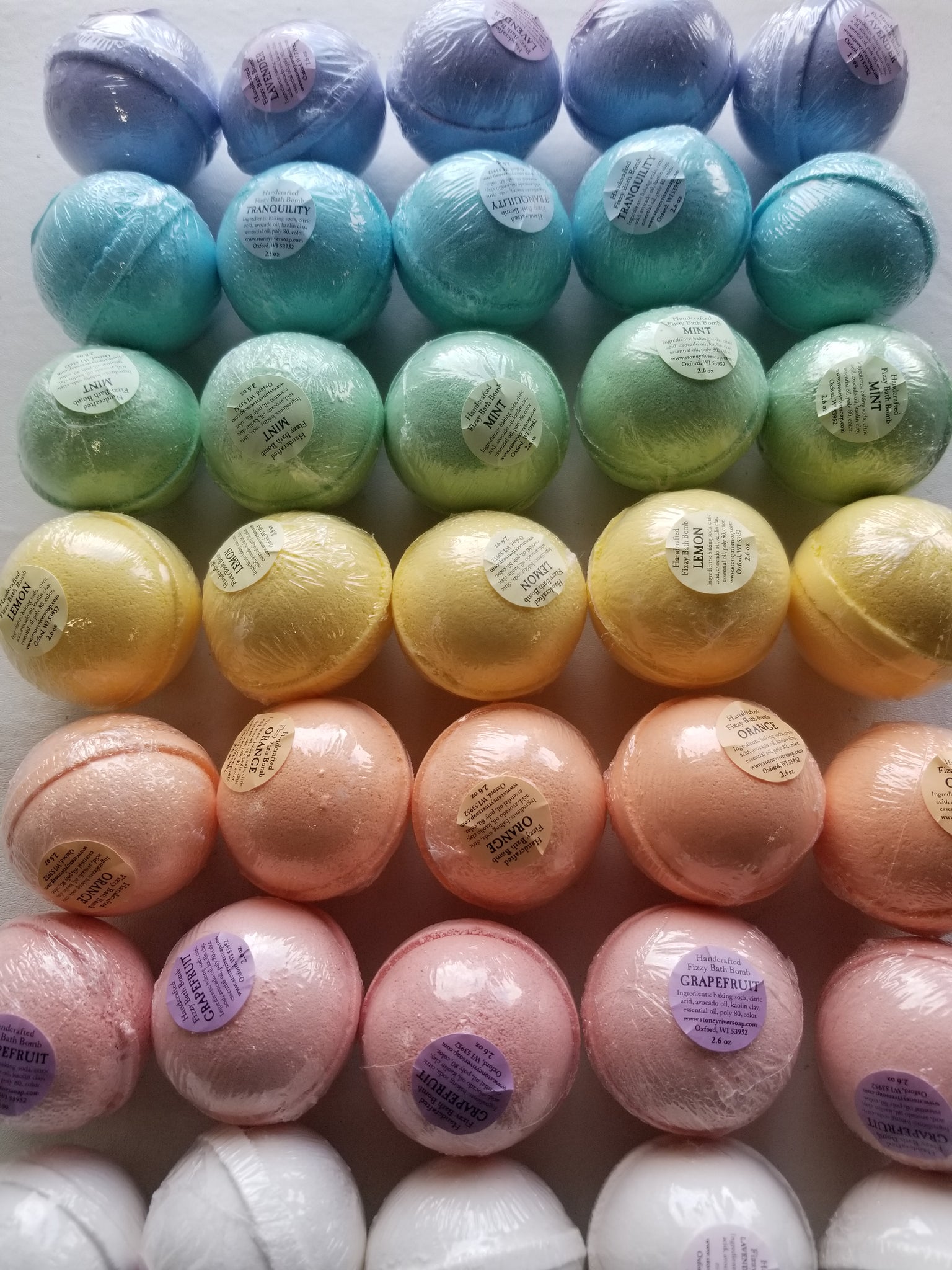 Bath Bombs, 2 in. diameter