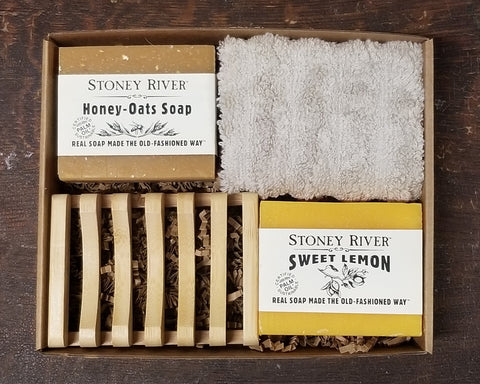 Gift box, bath  and body gift set