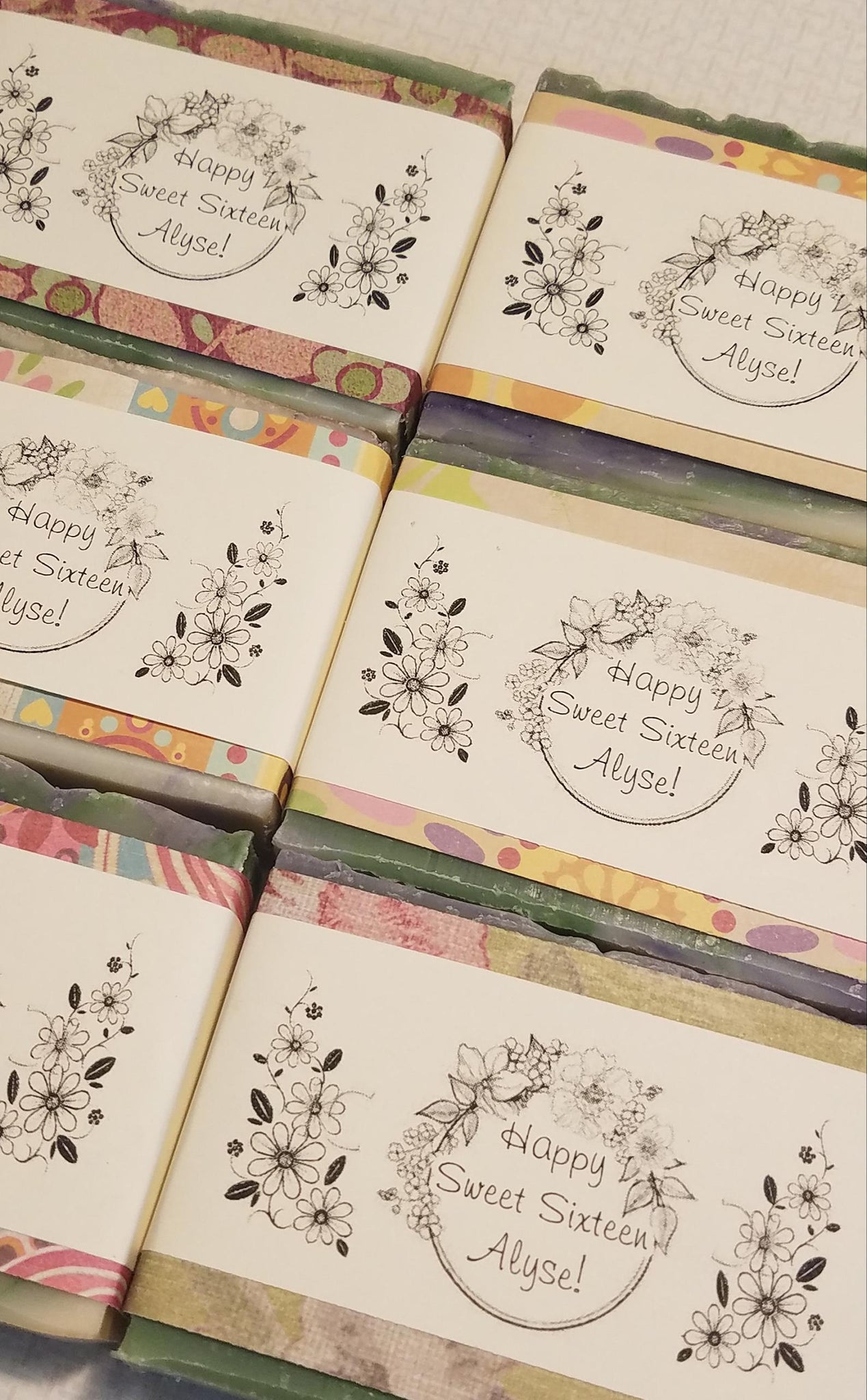 4 oz thank you soap favors