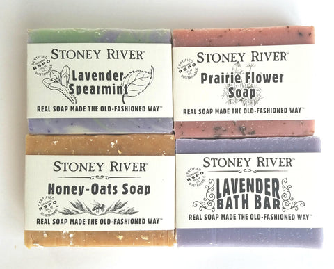 4  lavender scented soaps