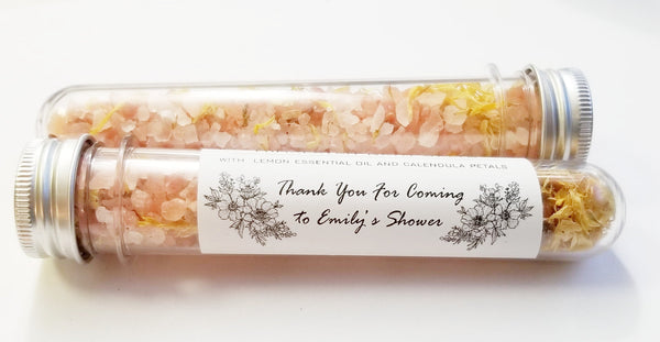 Himalayan salts custom favors, pink salt