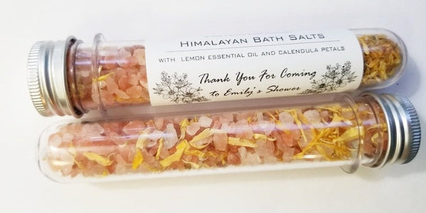 Himalayan salts custom favors, pink salt