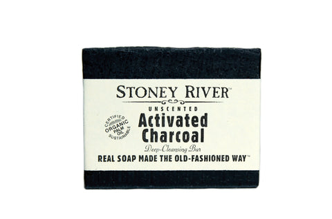 Activated charcoal soap, unscented